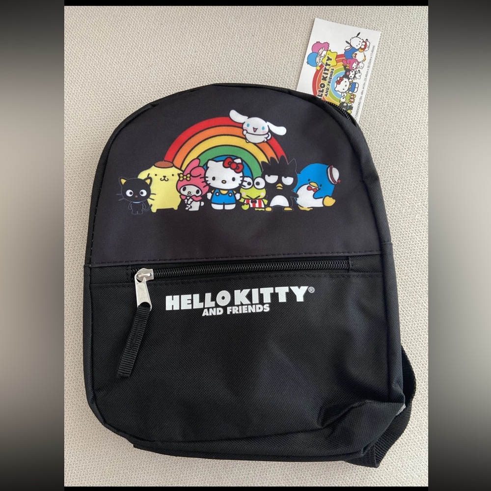 Sanrio Hello Kitty and Friends Black Mini Backpack NEW